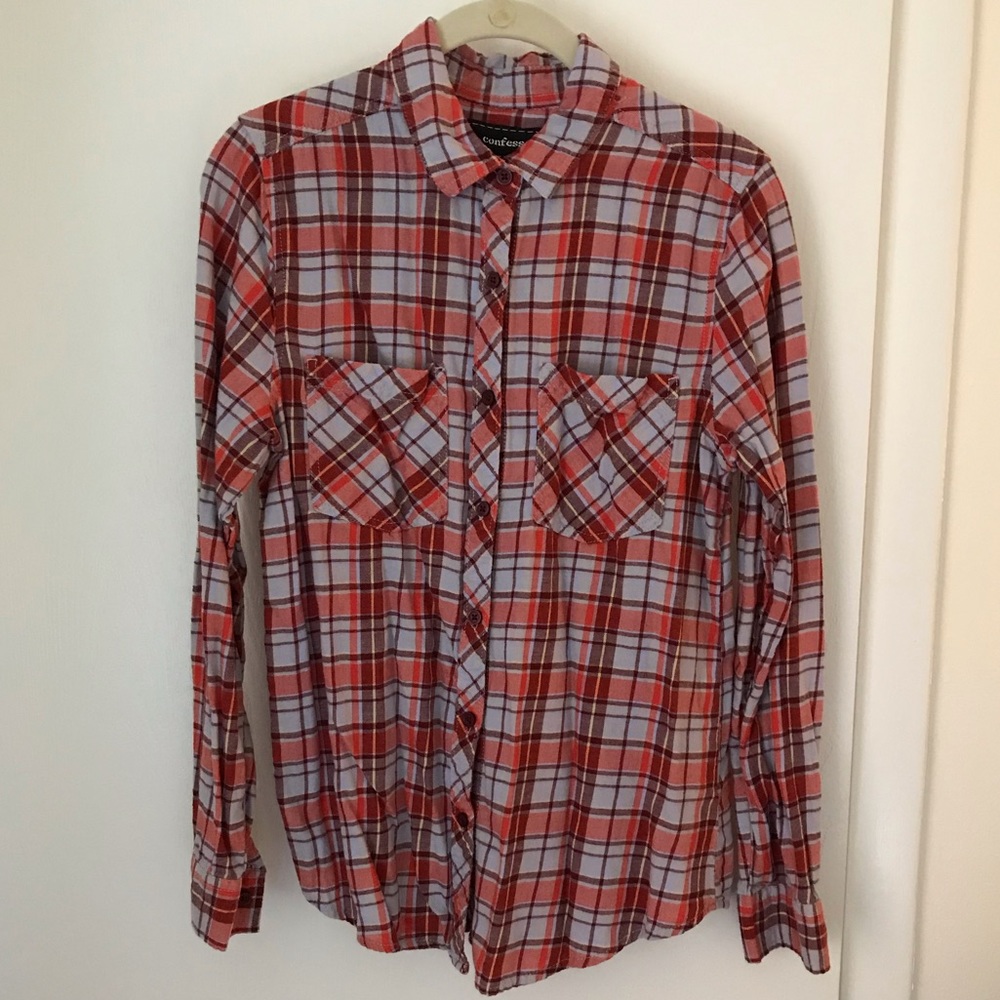 Like New Confess Cotton Button Down Shirt